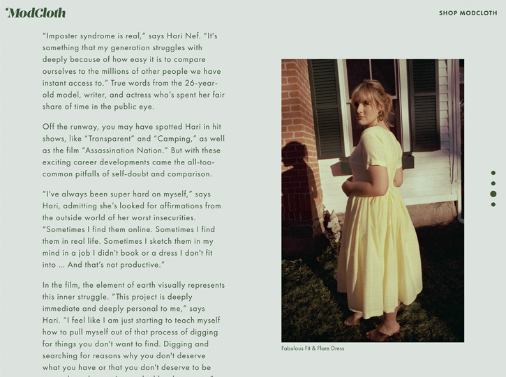 ModCloth Against the Current Interview Article