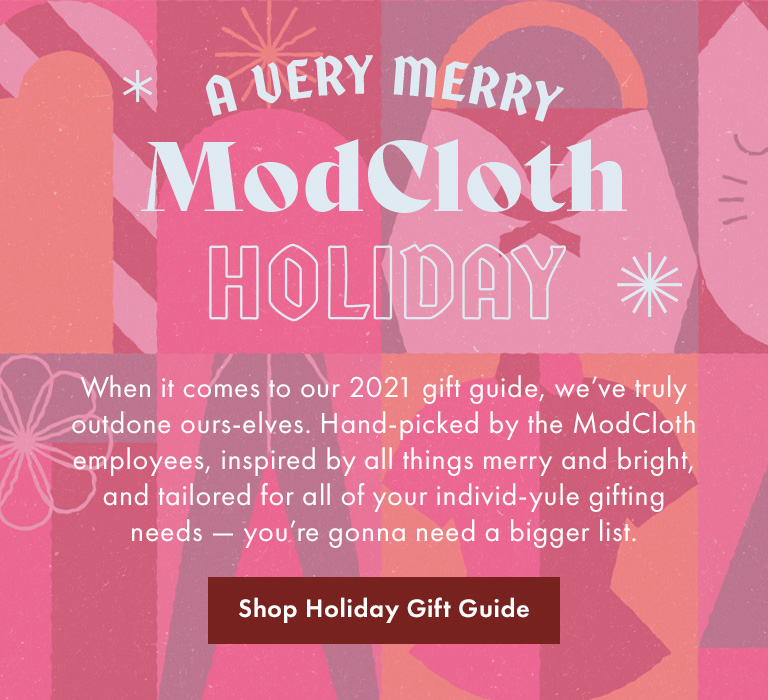 ModCloth Holiday Gift Guide category banner