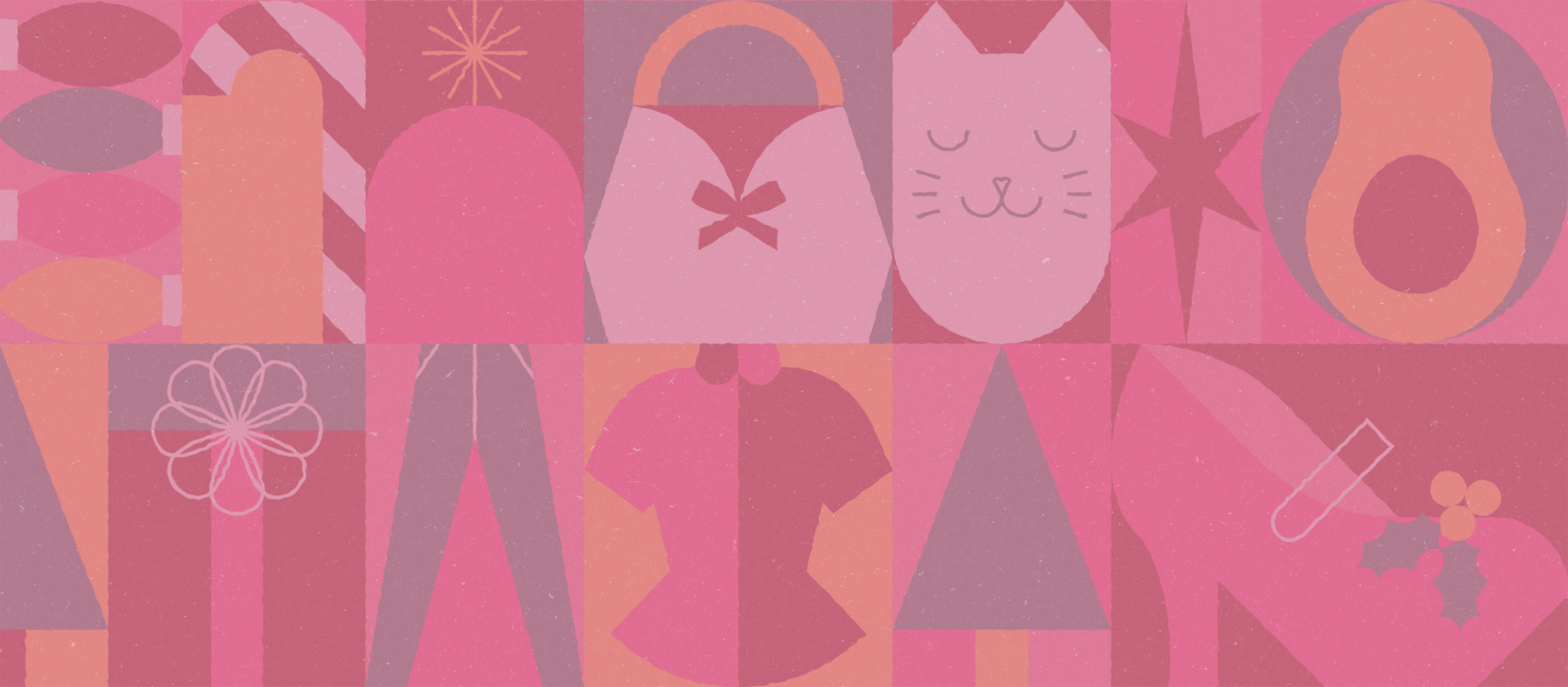 ModCloth Holiday Gift Guide pattern